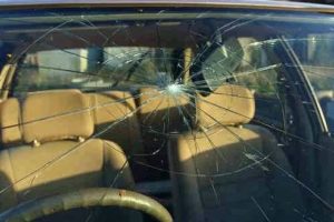 damaged windscreen